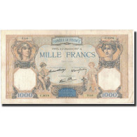 France, 1000 Francs, 1937-12-02, TTB, Fayette:38.5, KM:90b - 1 000 F 1927-1940 ''Cérès Et Mercure''