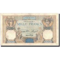 France, 1000 Francs, 1936-08-06, TB+, Fayette:37.9, KM:79c - 1 000 F 1927-1940 ''Cérès Et Mercure''