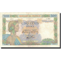 France, 500 Francs, 1940-07-25, TTB+, Fayette:32.5, KM:95a - 500 F 1940-1944 ''La Paix''