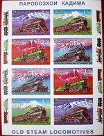 Tajikistan  2011  Old  Steam Locomotives   Imperforated  M/S   MNH - Tadzjikistan