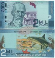 COSTA RICA   2'000  Colones   P275a      Dated  2.9.2009     UNC - Costa Rica