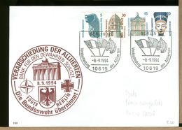 DEUTSCHE -  BERLIN - ALLIIERTEN  -  BRANDERBURG TOR - PORTA BRANDEBURGO - Enveloppes Privées - Oblitérées