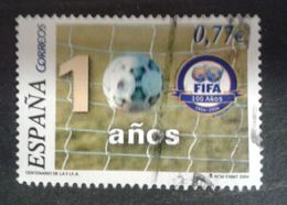 ESPAGNE SPANIEN SPAIN ESPAÑA 2004 FOOTTBALL FIFA  CENTENARY USED ED 4082 YT 3658 MI 3954 SG 4037 SC 3295 - Used Stamps