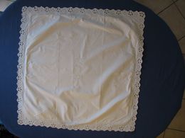 110 - Taie D'oreiller 76 X 76 En Coton  Monogrammée MB - Lakens