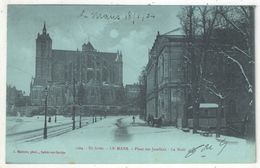 72 - En Hiver - LE MANS - Place Des Jacobins - La Nuit - Malicot 1204 - 1904 - Le Mans