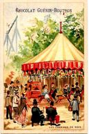 Chromo Fête Foraine Manège Chocolat Guérin Boutron 10,7 X 7 - Guerin Boutron