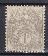 Alexandria 1902 Mi. 16    1c. Blanc MH* - Unused Stamps