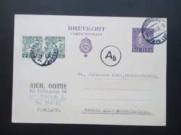 Schweden 1944 Ganusache Mit 2 Zusatzfrankaturen Von Stockholm Nach Asbach. Zensurpost. Lederabschleifmachine - Covers & Documents