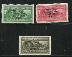 ALBANIA 1939 POSTA AEREA AIR MAIL ASSEMBLEA COSTITUENTE SERIE COMPLETA COMPLETE SET MNH - Albania