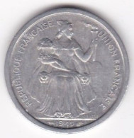 Etablissements Française De L’Océanie. Union Française. 2 Francs 1949, En Aluminium - Polinesia Francesa