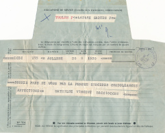 TELEGRAMME (1972), Oblitération Toulon (Var), Aullène (Corse), Sincères Condoléances, Sommes Près De Vous, Pensée, Décès - Telegraph And Telephone