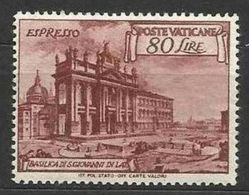 1949 Vaticano Vatican BASILICHE 80 Lire Espresso MNH** Express - Espresso