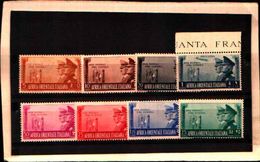 85995) AFRICA ORIENTALE ITALIANA-Alleanza Italo-tedesca - 19 Giugno 1941+AEREA N.A21+34/40-MNH**-SERIE COMPLETA - Africa Oriental