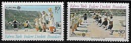 Cyprus Chypre (Turkey)   R.T.C.N. 1981 Europa Folklores, 2 Val Mnh - 1981