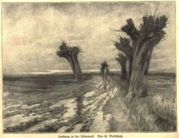 Landweg In Der Uckermark (Von E.Mattschatz)   / Druck, Entnommen Aus Zeitschrift / 1920 - Pacchi