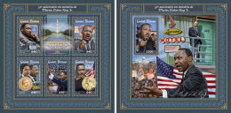 GUINEA BISSAU 2018 MNH** Martin Luther King M/S+S/S - OFFICIAL ISSUE - DH1805 - Martin Luther King