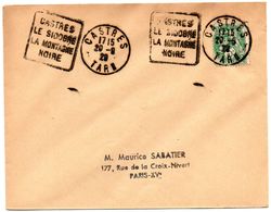 TARN - Dépt N° 81 = CASTRES 1929 = FLAMME SUPERBE = DAGUIN ' SIDOBRE / MONTAGNE NOIRE ' - Mechanical Postmarks (Other)