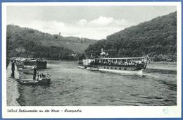 Bodenwerder,1951,Solbad Bodenwerder An Der Weser,Weserpartie,Schiffahrt, - Bodenwerder