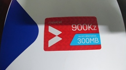 Angola-moviel-(65)-28.9.2020-(900kz-300mb-125utt)-used+1card Prepiad Free - Angola