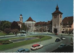 Solothurn - Amthausplatz Und Bieltor, Oldtimer - Photo: Rud. Suter - Autres & Non Classés