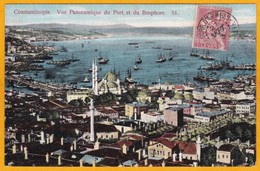 1906 - CP De Constantinople, Turquie Vers Bordeaux, France - Oblitération CORR. D'ARMEES Sur 10 C Mouchon - Briefe U. Dokumente