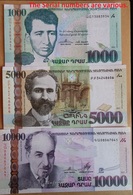 Armenia 2011-2012 1000, 5000, 10000 Dram Banknotes UNC Uncirculated - Armenia