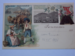 SVIZZERA SUISSE SWEISS HELVETIA POST CARD SARNEN CIOCCOLATO CHOCOLAT SUCHARD NOT SEND - Sarn