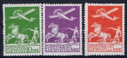 Denmark Mi  143 - 145  MH/* Flz/ Charniere 1924 - Posta Aerea