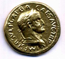 GALBA SERVIUS SULPICIUS SESTERTIUS  ETAIN DORE REPLIQUE 35mm - Other & Unclassified