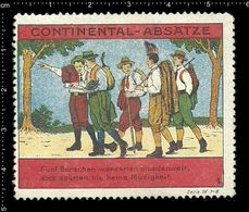 German Poster Stamp, Reklamemarke, Cinderella, Scout, Erkunden, Pfadfinder, Scout Posing, Erkunden Posierend - Gebraucht