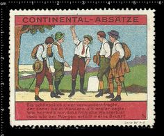 German Poster Stamp, Reklamemarke, Cinderella, Scout, Erkunden, Pfadfinder, Scout Posing, Erkunden Posierend - Oblitérés