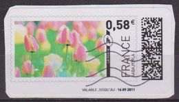 Flore, Fleurs, Tulipes - FRANCE - MONTIMBRENLIGNE - 2011 - 1999-2009 Abgebildete Automatenmarke