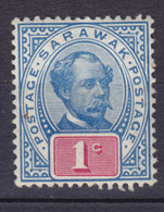 Sarawak 1901 Mi. 34    1c. Sir Charles J. Brooke, MNG (*) - Sarawak (...-1963)