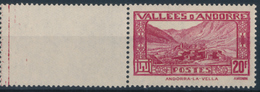 ANDORRA 1932-33 LA VELLA 20F - Yvert 45**MNH - Nuevos