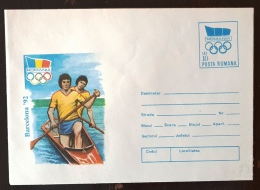 ROUMANIE. CANOE, CANOA Entier Postal Illustré Neuf BARCELONE 92 - Ete 1992: Barcelone