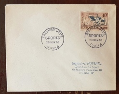 FRANCE. CANOE, CANOA Yvert N°963 Sur FDC Journal L'equipe - Kano