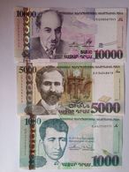 Armenia Arménie Armenien 2012 2015 1000, 5000, 10000 Dram Banknote UNC Uncirculated - Armenia