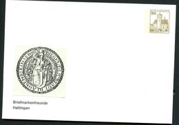 Bund PU108 B2/011 Privat-Umschlag HATTINGEN ** 1977 - Privé Briefomslagen - Ongebruikt