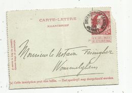 Carte Lettre , BELGIQUE , ENTIER POSTAL , 10 , ANVERS GARE , 1909 - Cartes-lettres