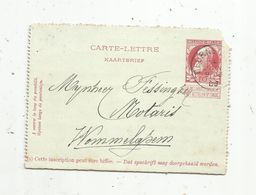 Carte Lettre , BELGIQUE , ENTIER POSTAL , 10  , 1909 ,  DEURNE , SUD - Postbladen