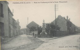 PIERRELAYE : Rues Du Faubourg Et De La Gare. Monument - Pierrelaye