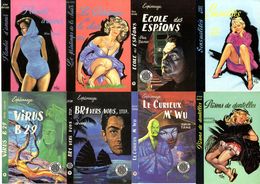 ASLAN   SERIE  8 CARTES  COUVERTURES D ESPIONNAGES   -  TIRAGE LIMITE   EDITIONS GOUPIL - Aslan