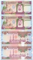 SAUDI ARABIA King Fahd Second Edition 100 RIYALS Lot 2 PCS Serial Numbers UNC  (Shipping Is $ 8.88) - Saudi Arabia