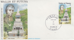 Enveloppe   FDC   1er  Jour   WALLIS  ET  FUTUNA    Basilique  De  POÏ     SIGAVE   1987 - FDC