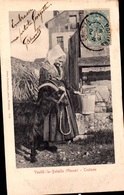 86 - VOUILLÉ LA BATAILLE - COSTUME FEMME PAYSANNE AU PUITS AVEC SA CHEVRE OU BOUC - Vouille