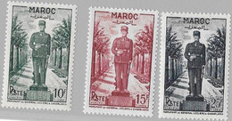 ⭐ Maroc - YT N° 299 à 301 ** - Neuf Sans Charnière - 1951 ⭐ - Ungebraucht