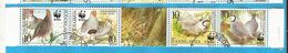 2000 X  2066-69  JUGOSLAVIJA FAUNA BIRDS WWF Partridge FUNGHI  STRIP USED - Usados