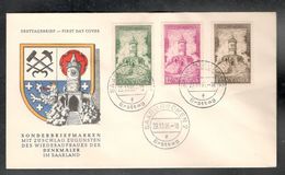 Saar1956: Michel 373-5 FDC Cat.Value 10Euros($12.50) - FDC