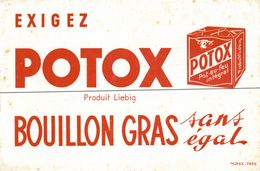 BUVARD  POTOX PRODUIT LIEBIG - Soups & Sauces