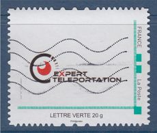 = Expert Téléportation Lettre Verte MonTimbraMoi Oblitéré - Otros & Sin Clasificación